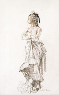 Vera Standing Artwork by Sir William Russell Flint