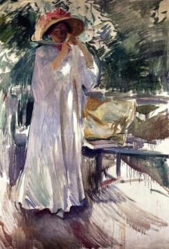 Clotilde in the Garden Artwork by Joaquin Sorolla y Bastida