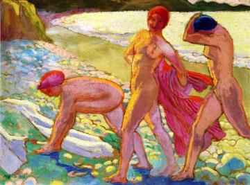 Evening On The Beach, After Bathing Artwork by Maurice Denis