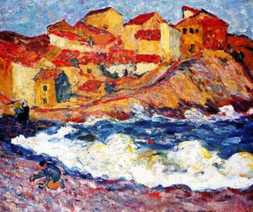 Village By The Sea Artwork by Louis Valtat
