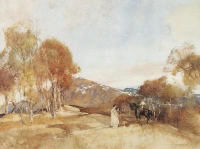 In The Highlands Artwork by Sir William Russell Flint