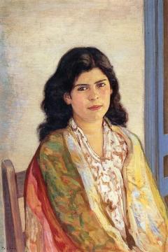 Spanish Girl of Taos Artwork by Bert Geer Phillips