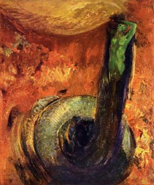 The Green Death Artwork by Odilon Redon