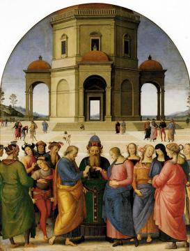 Marriage of the Virgin Artwork by Pietro Perugino
