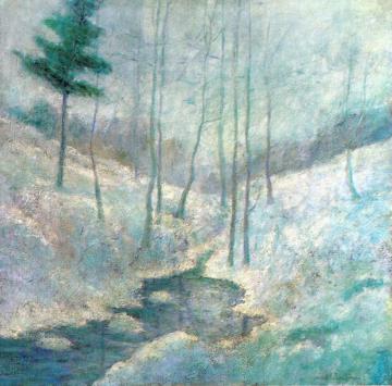 Winter Landscape Artwork by John Twachtman