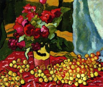 Red Roses And Cherries Artwork by Louis Valtat