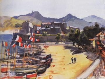 The Port of Collioure Artwork by Zinaida Serebriakova