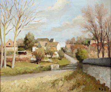 Poplars At Neauphle Artwork by Marcel Dyf