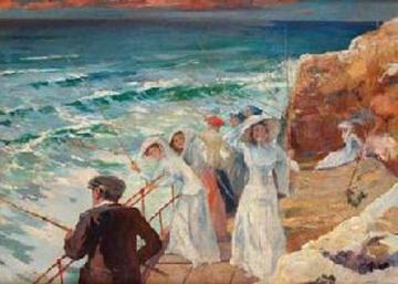 Marina Con Figuras Artwork by Julio Vila Prades