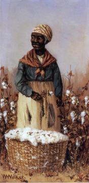 Negro Women In Cotton Field Artwork by William Aiken Walker