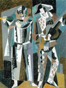 Two Musicians Artwork by Gino Severini