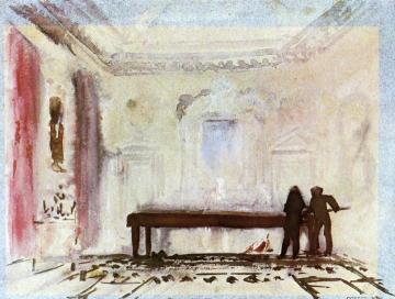 Playing Billiards, Petworth Artwork by Joseph Mallord William Turner