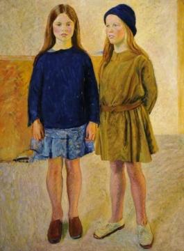 Rachael and Betty Artwork by William Rothenstein