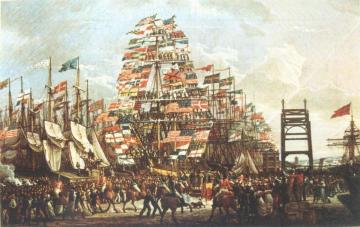 Visit of the Prince of Wales to Liverpool, 18 September, 1806 Artwork by Robert Salmon
