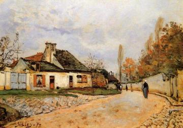 Neighborhood Street In Louveciennes Artwork by Alfred Sisley