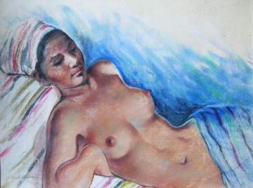 Odalisque Artwork by Zinaida Serebriakova