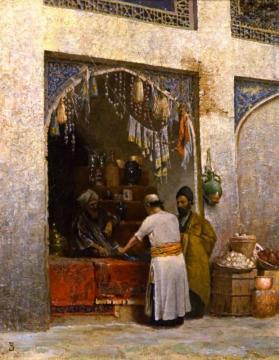 Oriental Stall Artwork by Vasily Vasilevich Vereshchagin