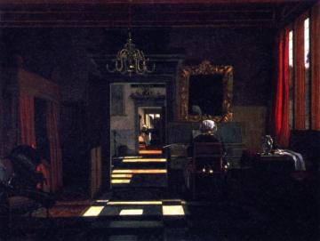 Interior With A Lady Playing The Virginal Artwork by Emanuel de Witte