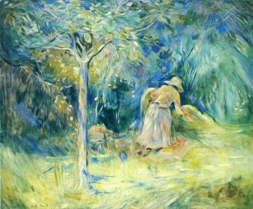 Haying at Mezy Artwork by Berthe Morisot