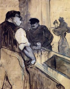 The Bartender Artwork by Henri de Toulouse-Lautrec