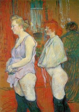Rue Des Moulins - The Medical Inspection Artwork by Henri de Toulouse-Lautrec