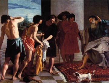 Joseph's Bloody Coat Brought To Jacob Artwork by Diego Velazquez