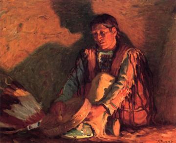 Firelight Artwork by Joseph Henry Sharp