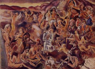 The Temptation of Saint Anthony Artwork by Jules Pascin