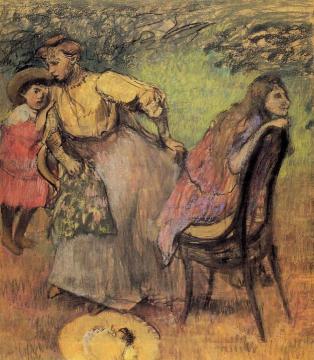 Madame Alexis Rouart and Her Children Artwork by Edgar Degas