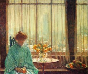The Breakfast Room, Winter Morning Artwork by Frederick Childe Hassam