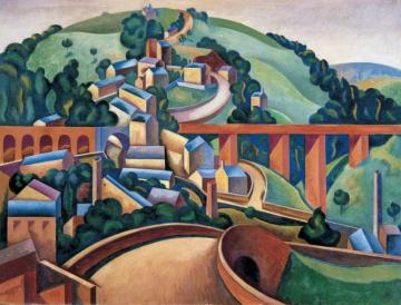 Broadbottom, Near Glossop Artwork by Edward Wadsworth