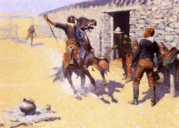 The Apaches! Artwork by Frederic Remington
