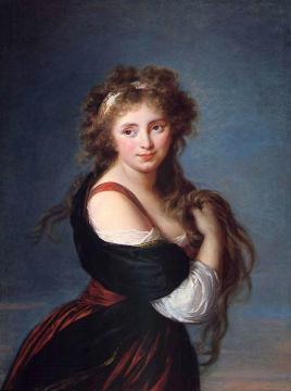 Portrait of Hyacinthe Gabrielle Roland Artwork by Elisabeth Vigee Le Brun
