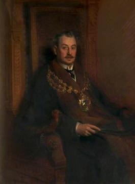 F. G. Isherwood, Mayor Of Oldham Artwork by Ernest Townsend