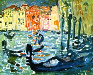 The Gondolas Of Venice Artwork by Louis Valtat
