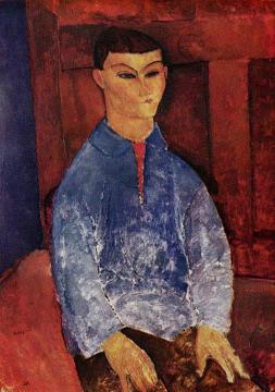 Portrait of the Painter Moise Kisling Artwork by Amedeo Modigliani