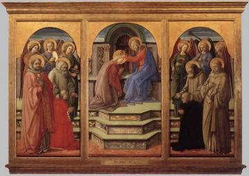 Coronation of the Virgin Artwork by Fra Filippo Lippi