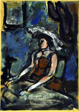 The Cashier Artwork by Georges Rouault