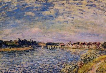Saint-Mammes - Evening Artwork by Alfred Sisley