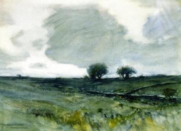 Pasture Trees Artwork by Charles Warren Eaton