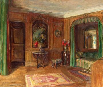 Edith Wharton's Bedroom At Pavillon Colombe Artwork by Walter Gay