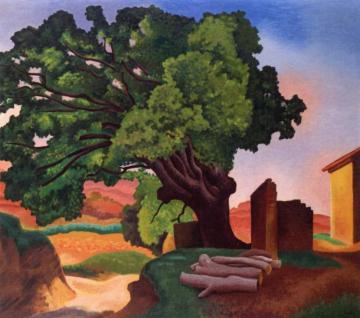 The Tall Oak Tree Artwork by Auguste Herbin