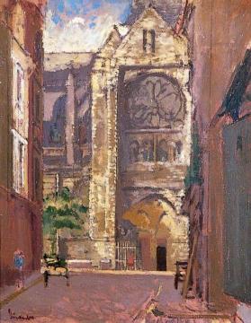 St Jacques, Rue Picquet, Dieppe, France Artwork by Walter Richard Sickert