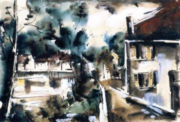 Houses With Red Roofs Artwork by Maurice De Vlaminck