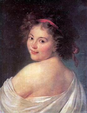 Catherine, Comtesse Litta Artwork by Elisabeth Vigee Le Brun