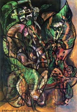 Two Transparent Figures Artwork by Francis Picabia