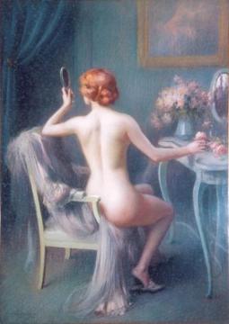 Seated Nude Artwork by Delphin Enjolras