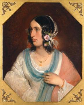 Young Woman Artwork by Friedrich von Amerling