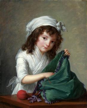Mademoiselle Brongniart Artwork by Elisabeth Vigee Le Brun