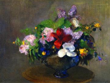 The Black Bowl Artwork by Odilon Redon